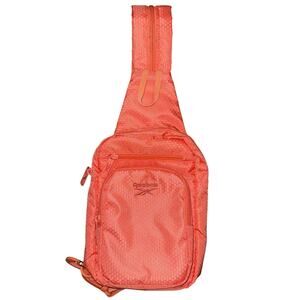 REEBOK Cosmos Crossbody Sling Bag Back Pack Lightweight Coral Orange pink color